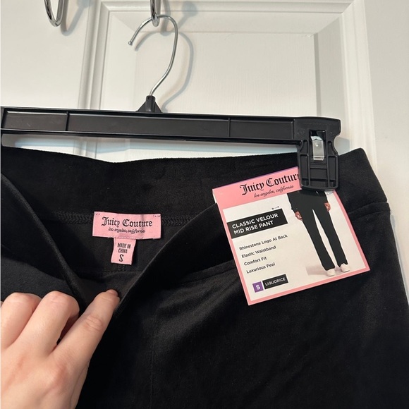 Juicy Couture Black Track Pants and Cropped Hoodie Set - Picture 6 of 7